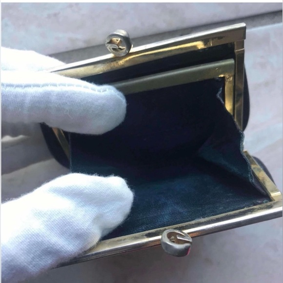 Rare Vintage Gucci Guccissima Pink & Black Leather Monogram Coin Pouch - Picture 11 of 13